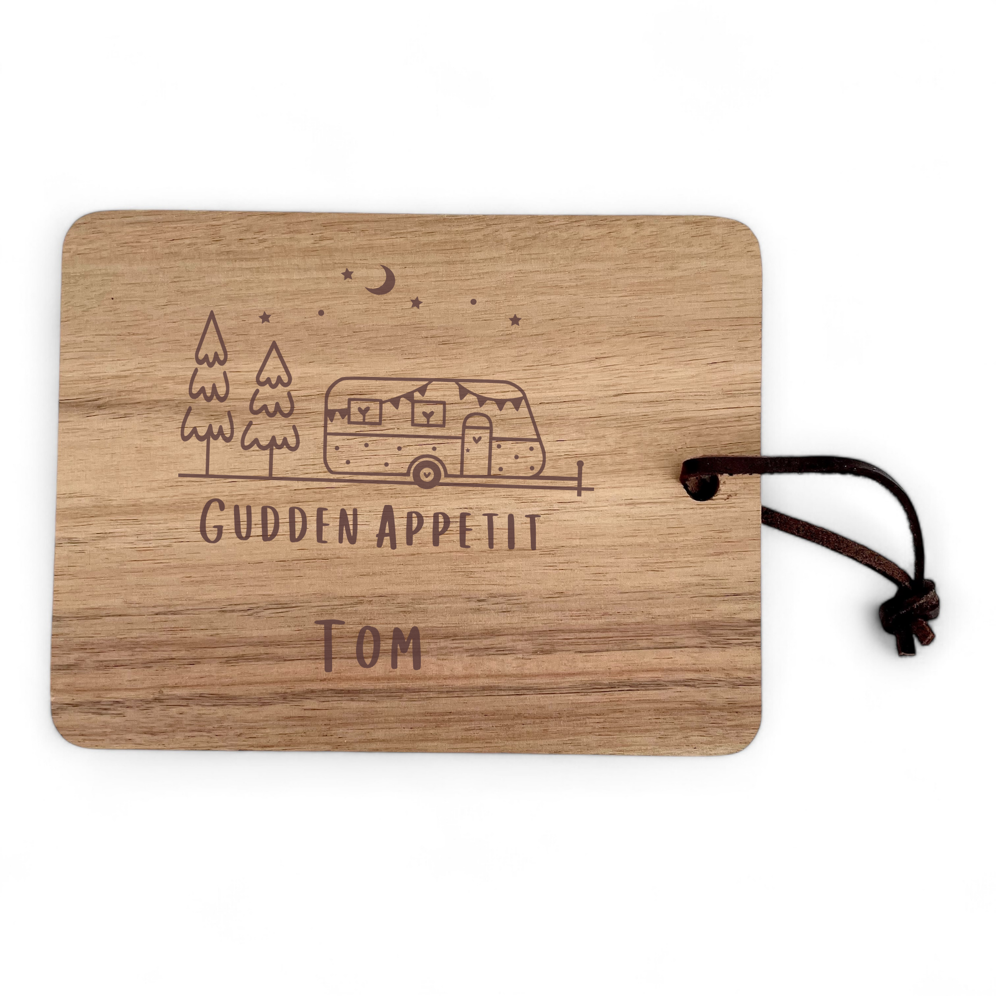 Personalized Camper Cutting Board: Under the Stars and Moon