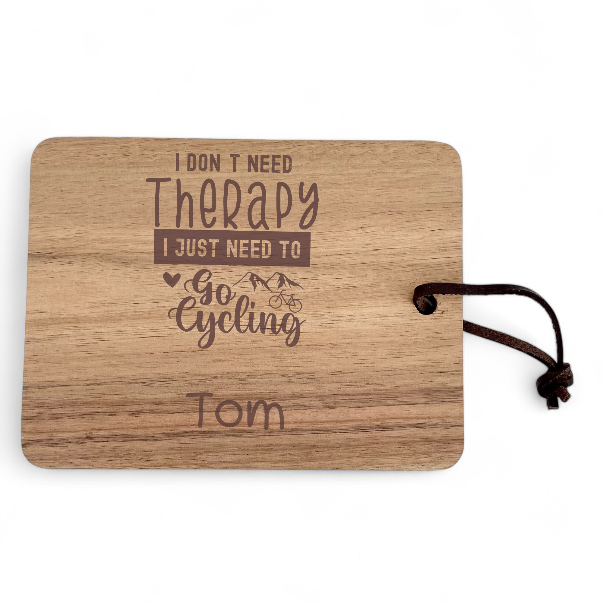 Personalized Cycling Cutting Board: Therapy is Just a Ride Away