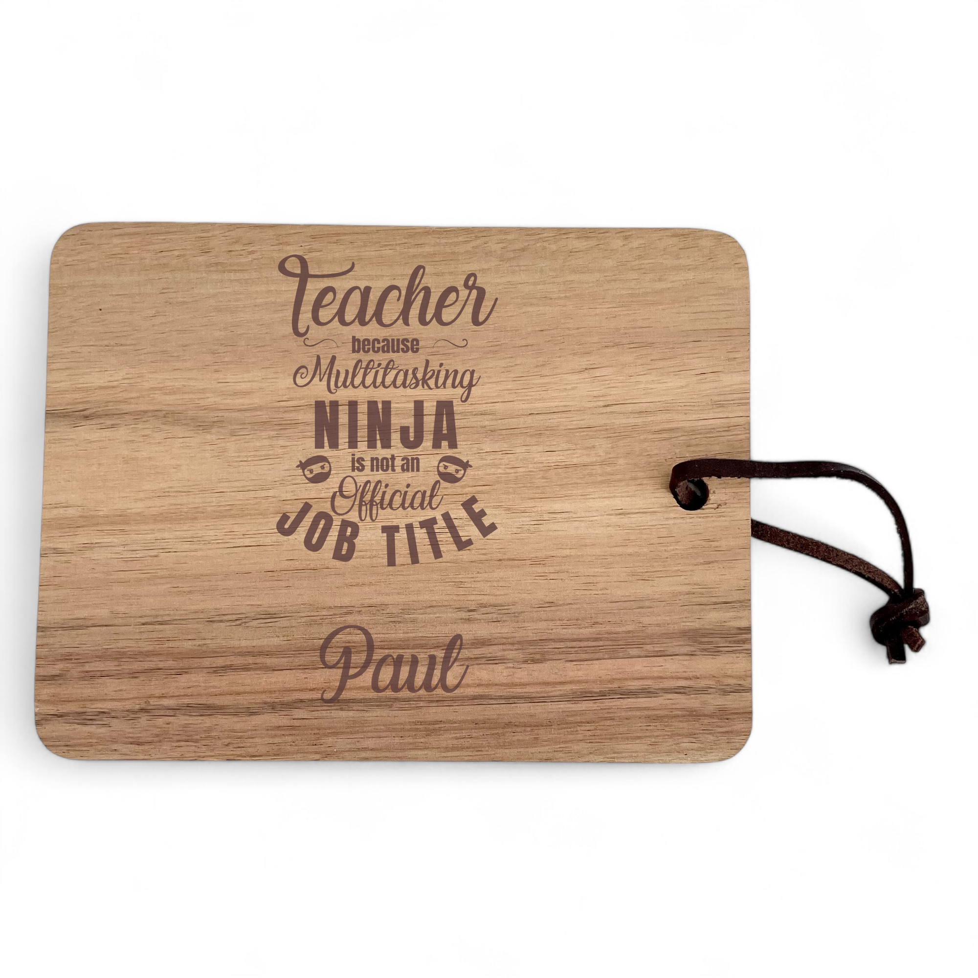 Personalized Teacher Cutting Board: Celebrate the Multitasking Ninja in Your Life