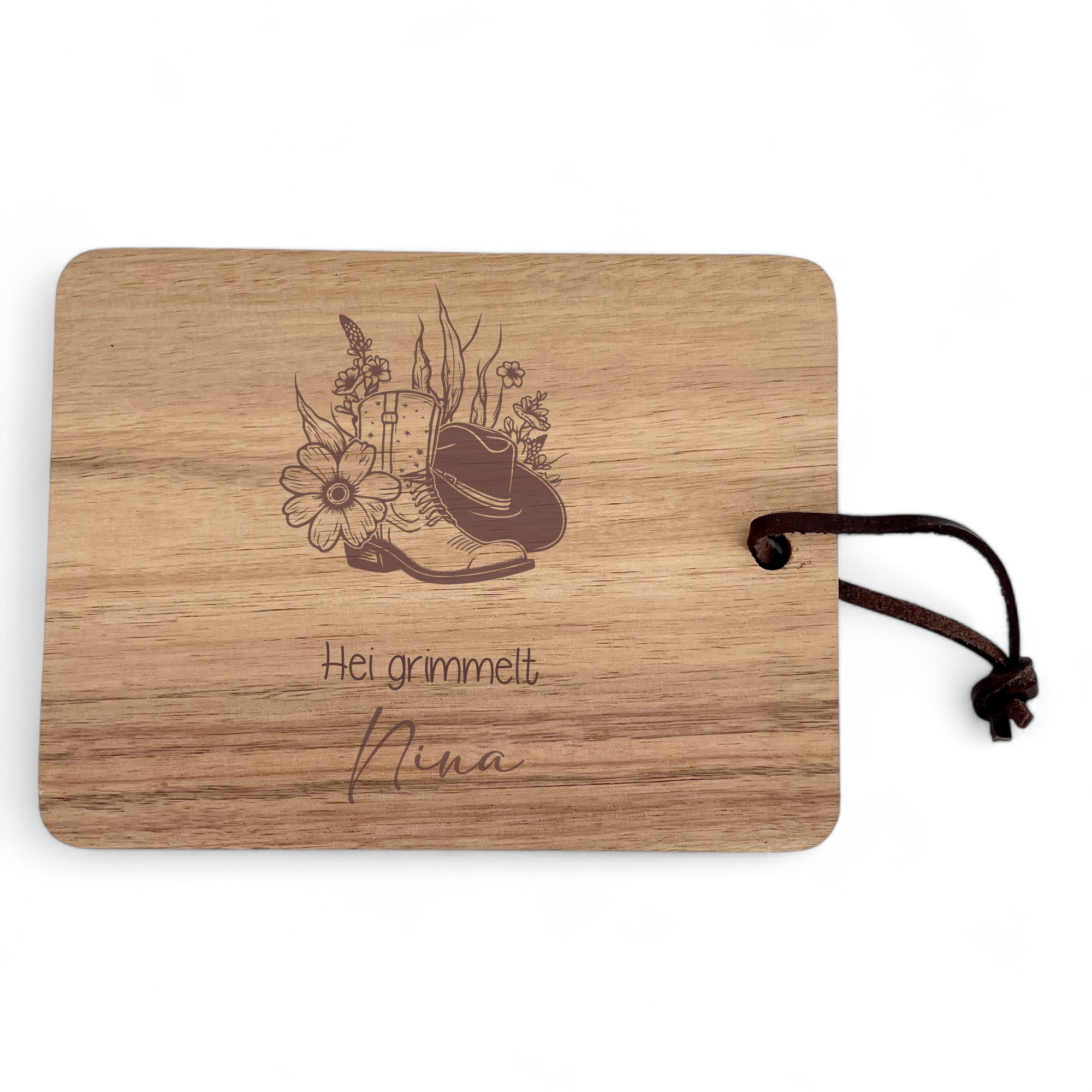 Personalized Cowboy Cutting Board: Rustic Charm with Custom Engraving