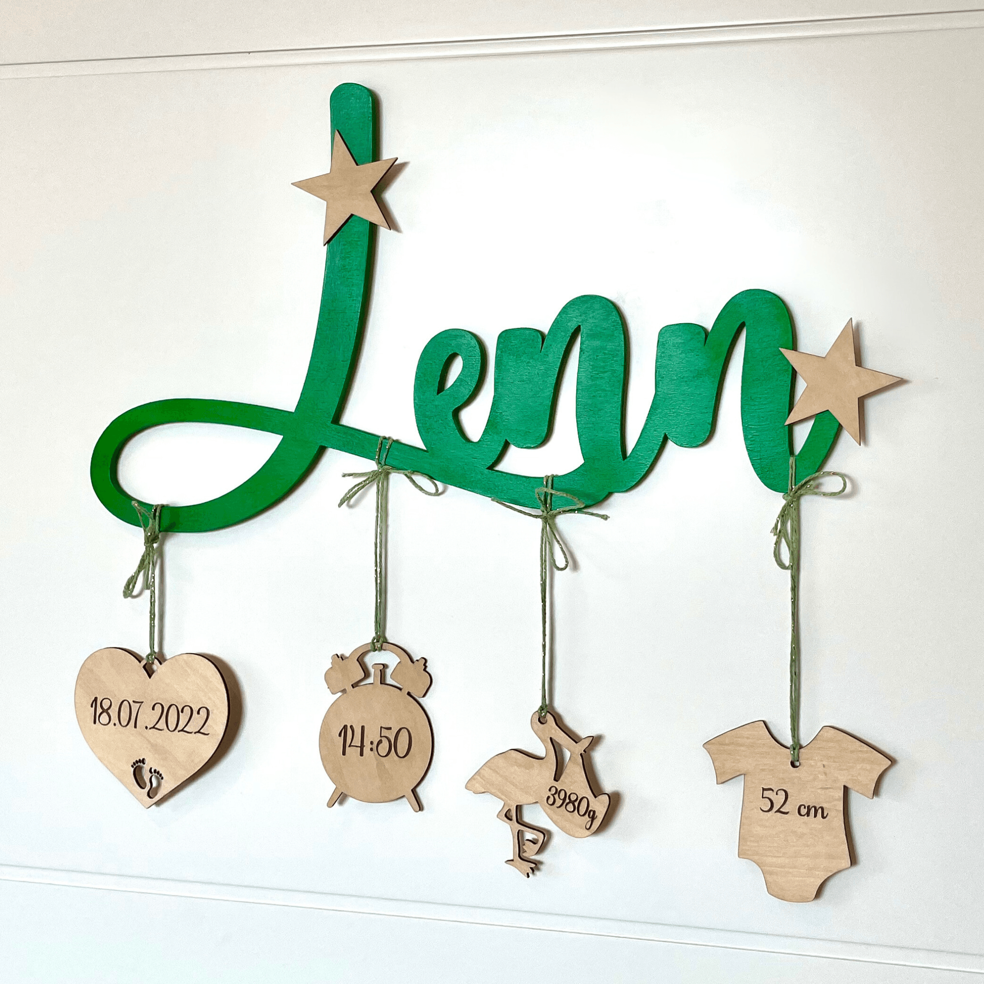 Wall Mobilé - Name Decor - Nursery Room - Newborn Gift - GiftShop.lu